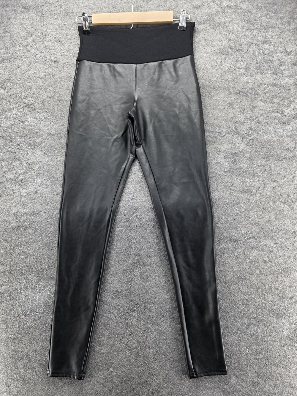Assets By Spanx Leggings Womens S Black Ankle High Rise Lined Stretch Yoga